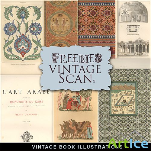 Scrap-kit - Vintage Book Illustrations