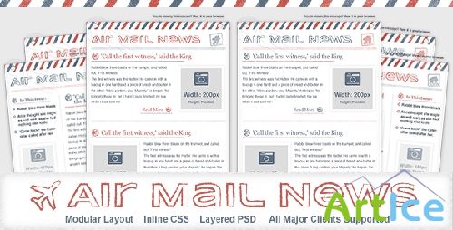 ThemeForest - Air Mail News - Newsletter Email Template