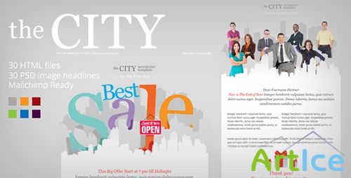 ThemeForest - The City - Metro Business Email template - RIP
