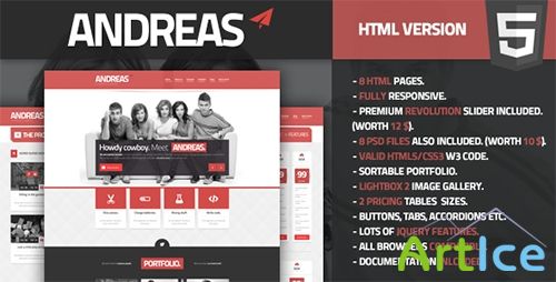 ThemeForest - Andreas - Creative HTML 5 Responsive Template - RIP