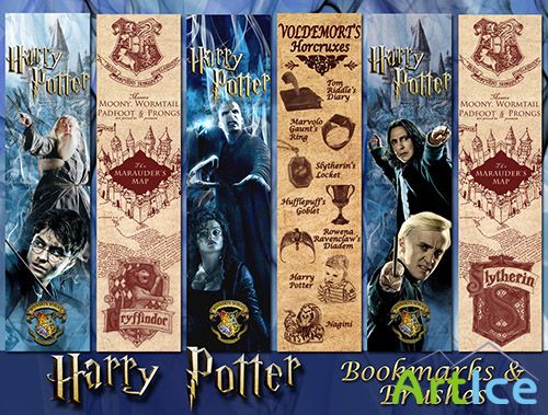 Harry Potter Bookmarks and brushes