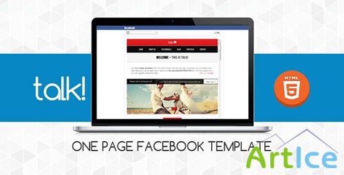 ThemeForest - Talk! :: Facebook OnePage Template - RIP