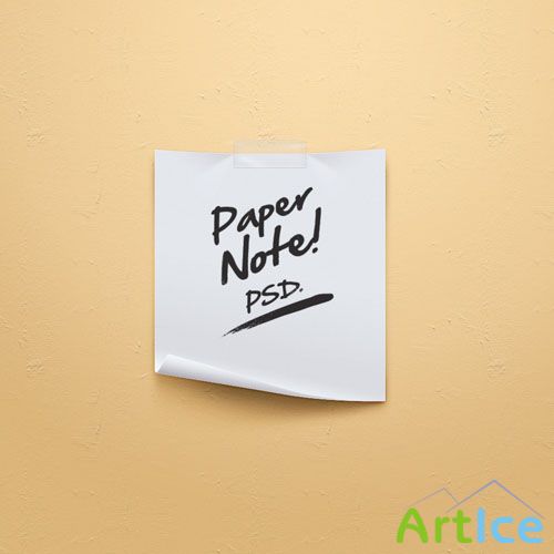 Pixeden - Paper Note Psd