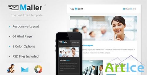 ThemeForest - Mailer - Responsive Email Template - RIP