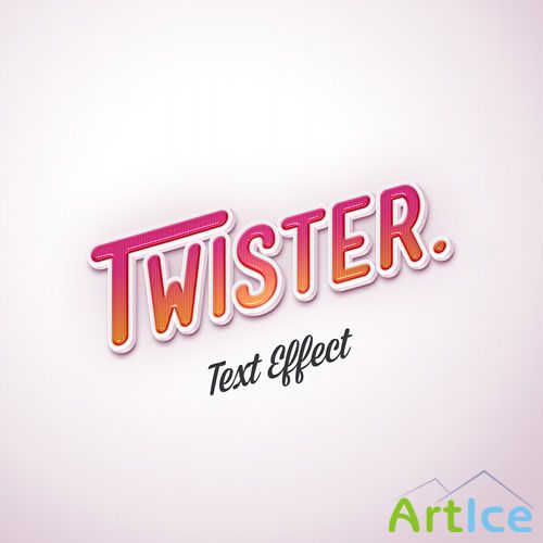 Pixeden - Psd Twister Text Effect