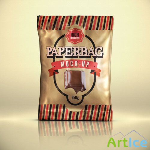 Pixeden - Paper Bag Mock-Up Template Psd