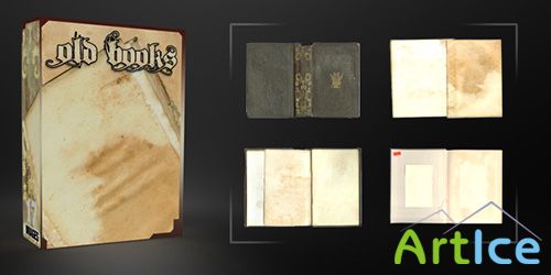 Old Books Pack - 17 Images Backgrounds