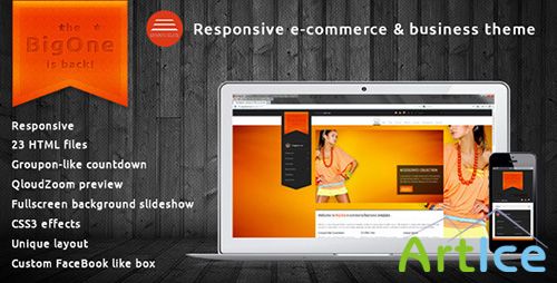 ThemeForest - BigOne - Responsive E-commerce & business template - RIP