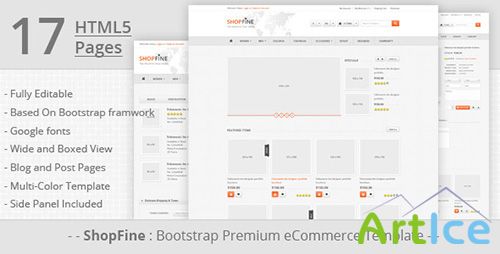 ThemeForest - ShopFine: Premium Bootstrap eCommerce Template - RIP