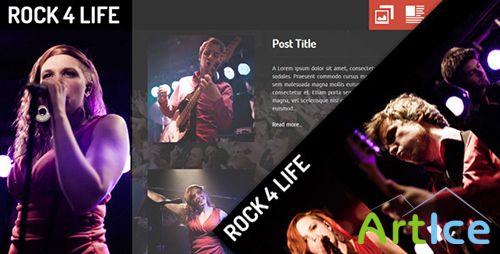 ThemeForest - Rock4Life- Responsive Template for Bands/Musicians - RIP
