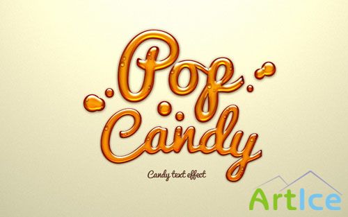 Pixeden - Psd Candy Text Effect