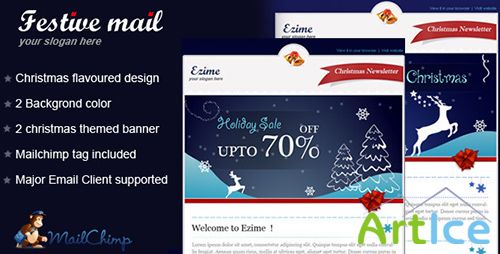 ThemeForest - Festive mail Email Template - RIP