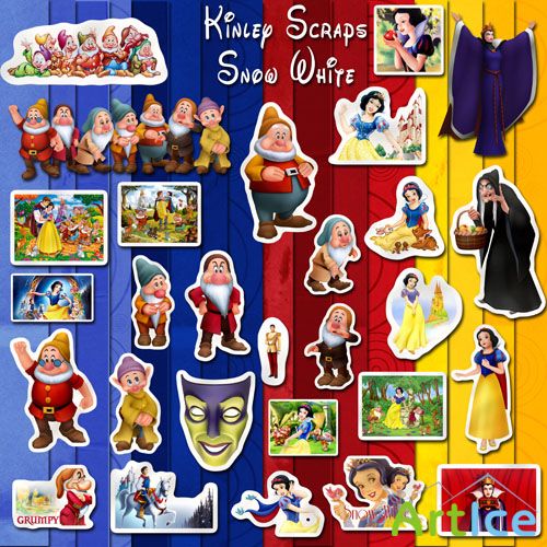 Scrap Set - Snow White PNG and JPG Files