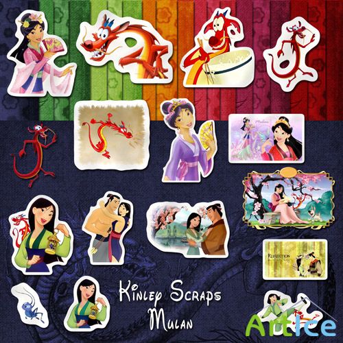 Scrap Set - Mulan PNG and JPG Files