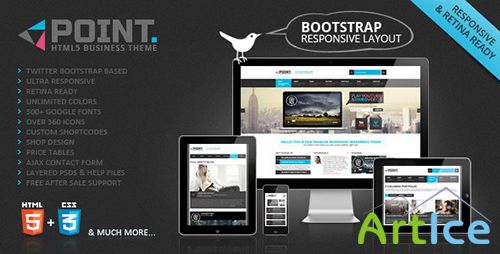 ThemeForest - POINT Business Resposnive Web Template - RIP