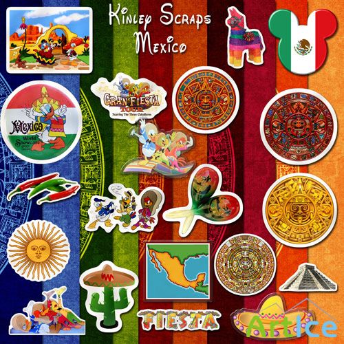 Scrap Set - Mexico PNG and JPG Files