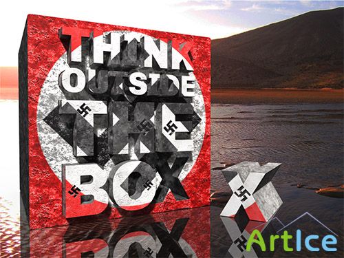 Think Outside the Box Text Effect-Recovered