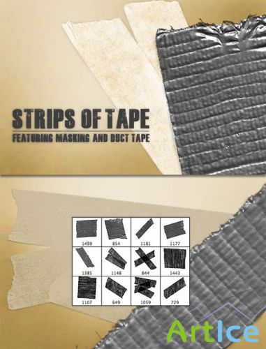 WeGraphics - Strips of Tape Brush Set