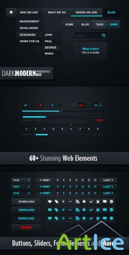 WeGraphics - Dark Modern Web Elements