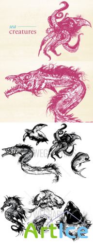 WeGraphics - Sea creatures
