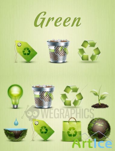 WeGraphics - Green environmental icons