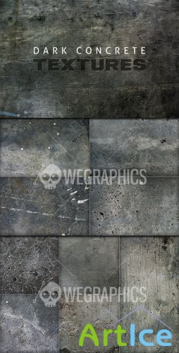 WeGraphics - Dark concrete textures
