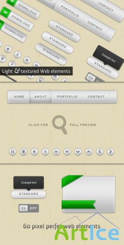 WeGraphics - Light and textured web elements kit