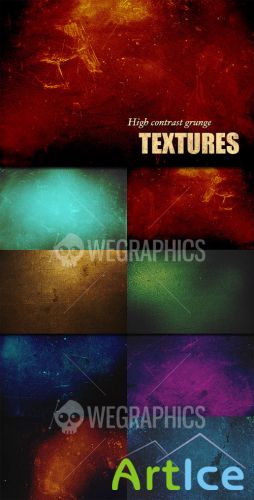 WeGraphics - High contrast grunge textures