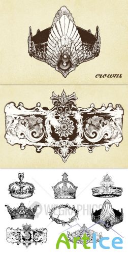 WeGraphics - Crown vector set