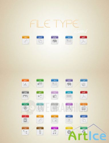 WeGraphics - File Type icon set