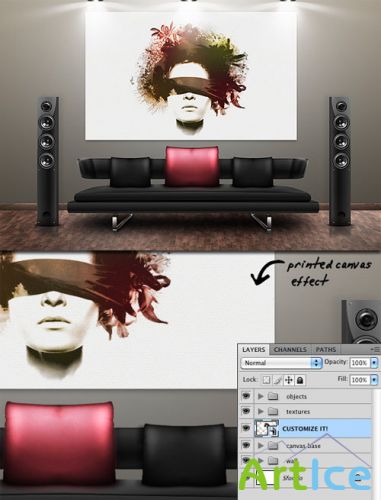 WeGraphics - Lounge Room Canvas