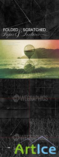 WeGraphics - Folded and Scratched Paper Textures Part I