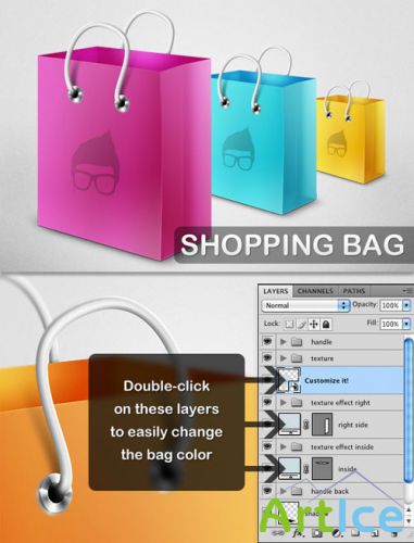 WeGraphics - Shopping Bag Template