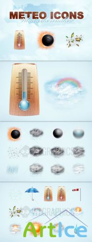 WeGraphics - Meteo, 512x512 pixels weather icons