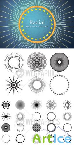 WeGraphics - Radial brushes and vectors