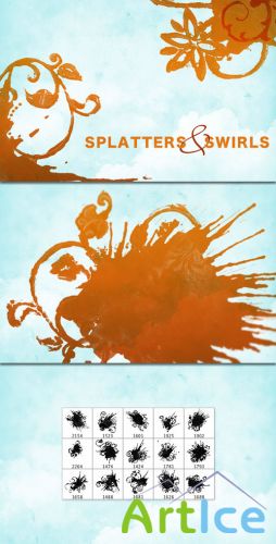 WeGraphics - Splatters and Swirls brushes