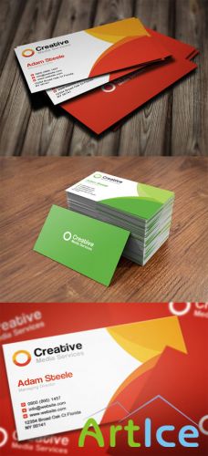 Creative Media Business Cards in 2 Colors