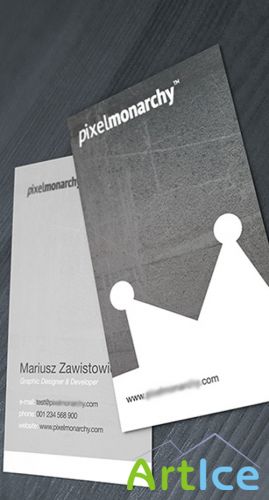 Simplicity Style Grey Business Card