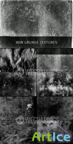 WeGraphics - Black and White Grunge Textures