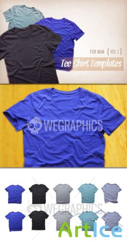 WeGraphics - Men Tee Shirt Templates Vol1