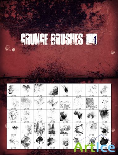 WeGraphics - Grunge Brush Set Vol1