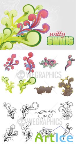 WeGraphics - Witty Swirls Vector Set