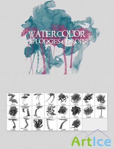 WeGraphics - Watercolor Splodges and Drops