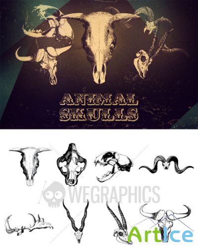 WeGraphics - Animal Skull vectors