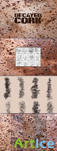 WeGraphics - Decayed Cork Multi-Pack  Brushes, Vectors and Textures