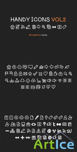 WeGraphics - Handy Icons Vol2  Web Font Kit