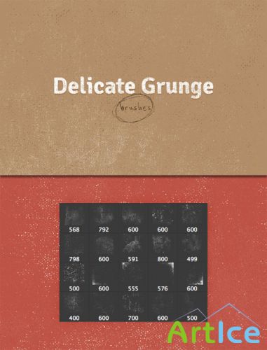 WeGraphics - Delicate Grunge Brushes