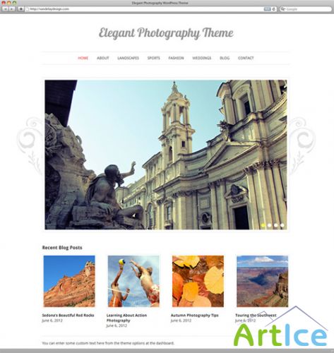 Elegant Photography Professional Wordpress Theme