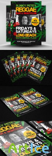 Reggae Party Flyer/Poster PSD Template