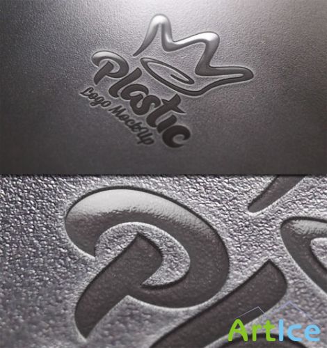Pixeden - Plastic Logo Mock-Up Template